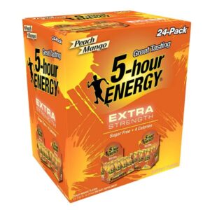 5 HOUR ENERGY SHOT EXTRA STRENGTH PEACH MANGO
